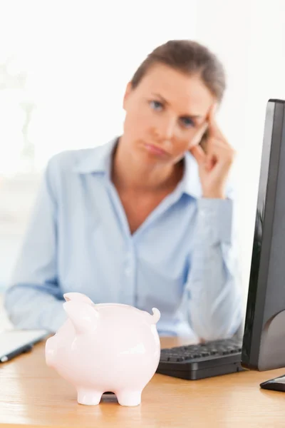 Bankrupt office worker Stock Picture