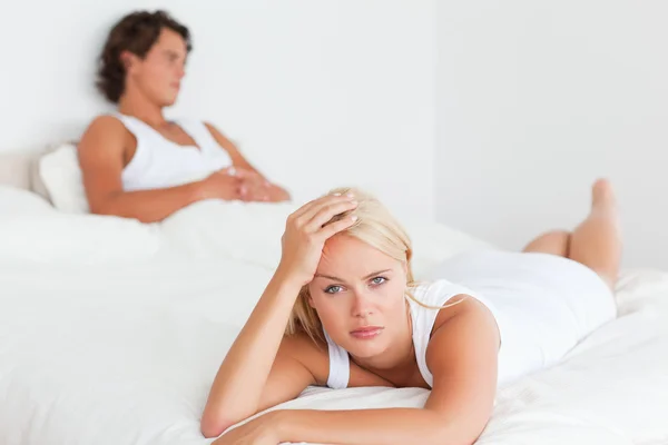 Upset couple after an argument — Stock Photo, Image