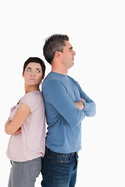 Couple after an argument Royalty Free Stock Images