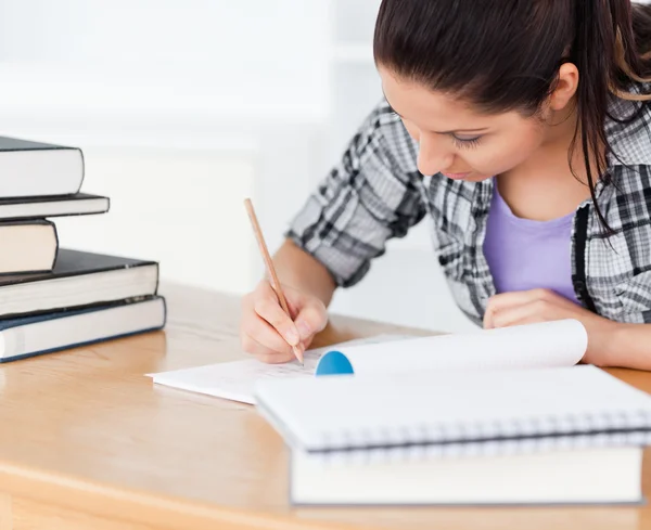 A young student learning Stock Photo