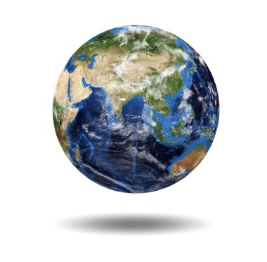 Isolated planet globe clipart