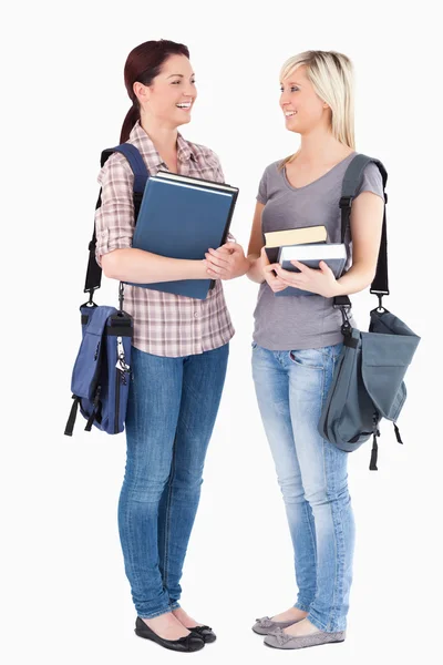 Charming College students posing — Stock Photo, Image