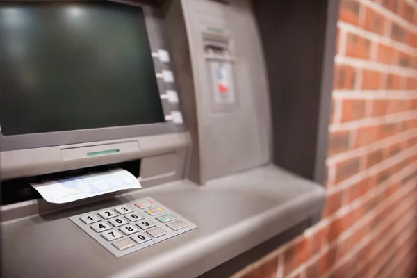 Nahaufnahme eines Geldautomaten — Stockfoto
