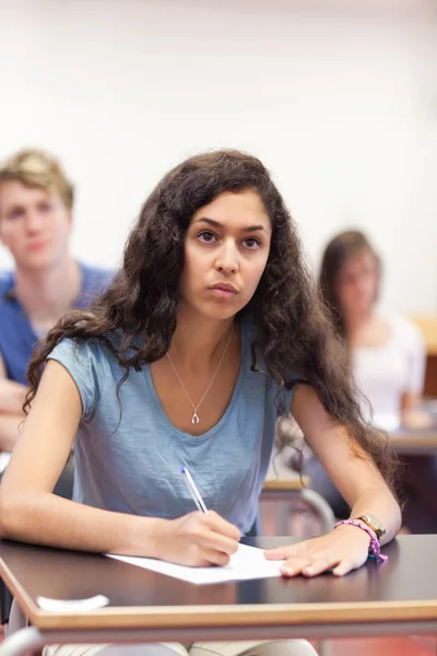 Portrait of students taking notes — Stock Photo, Image