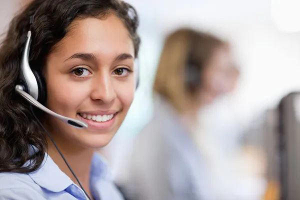 Close up of a customer assistant — Stock Photo, Image