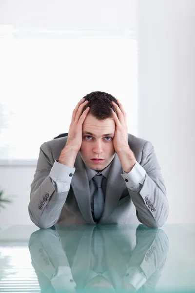 Close up of businessman after failure — Stock Photo, Image