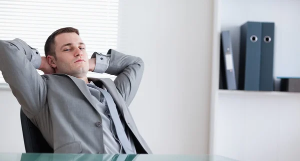 Young businessman relaxing — Stock Photo, Image