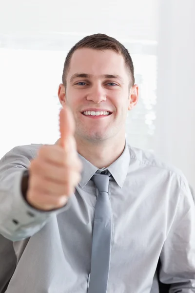 Close up of businessman approving — Stock Photo, Image