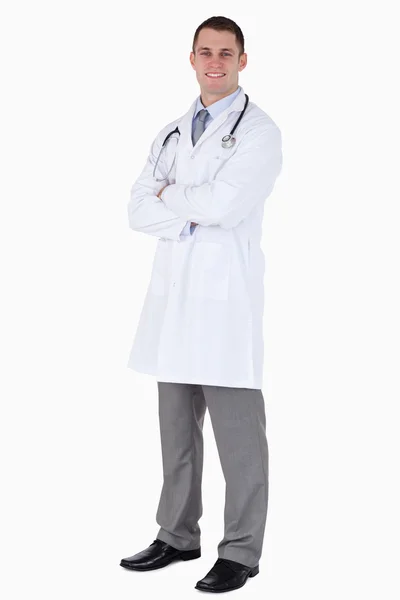 Doctor with arms folded — Stock Photo, Image