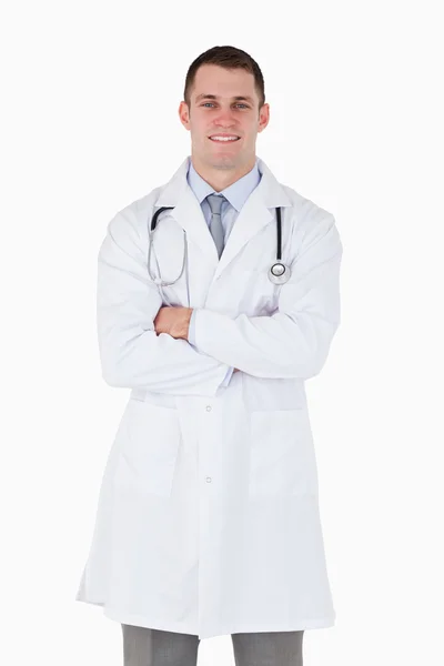 Doctor with folded arms — Stock Photo, Image