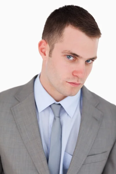 Close up of young businessman — Stock Photo, Image