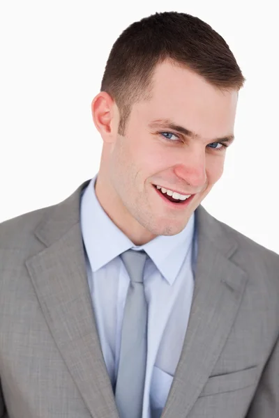 Close up of friendly businessman — Stock Photo, Image