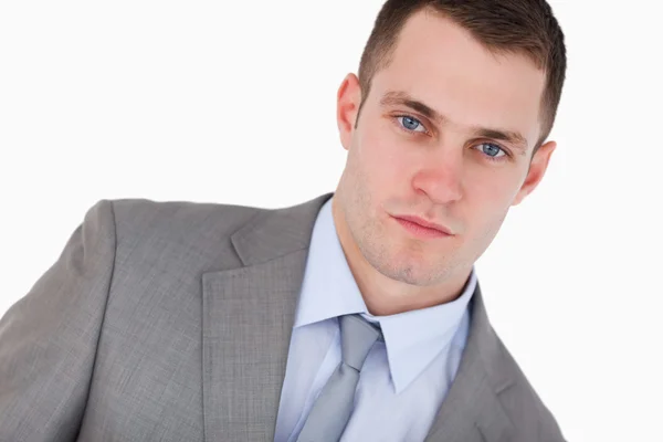 Close up of confident young businessman — Stock Photo, Image