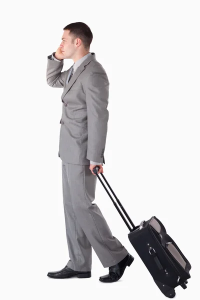 Portrait of a handsome businessman on the go — Stock Photo, Image