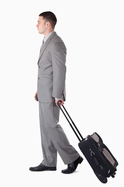Portrait of a young businessman on the go — Stock Photo, Image