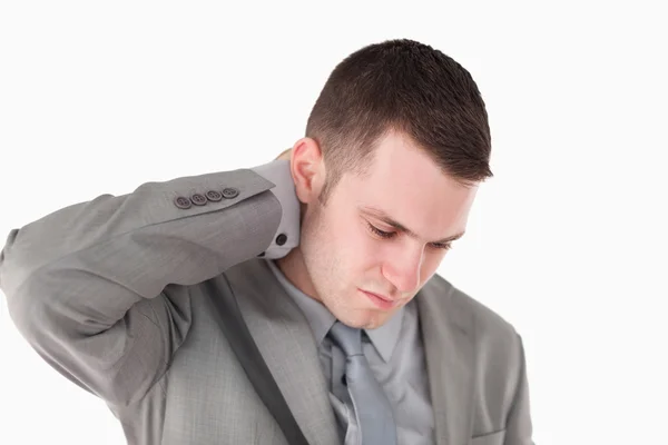 Tired young businessman — Stock Photo, Image