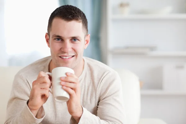 Man having a coffee — Stock Photo, Image
