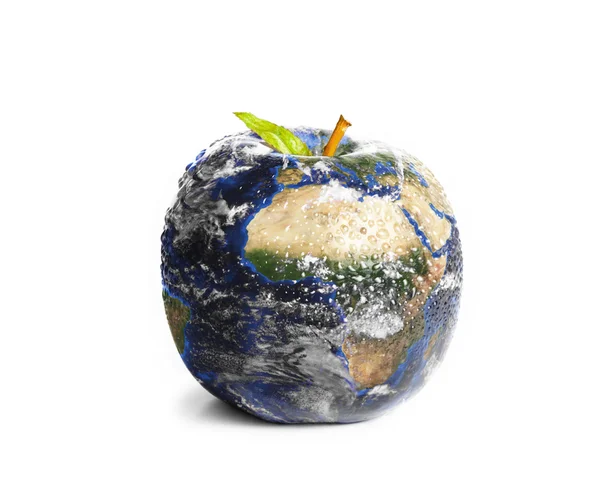3d apple Earth — Stock Photo, Image