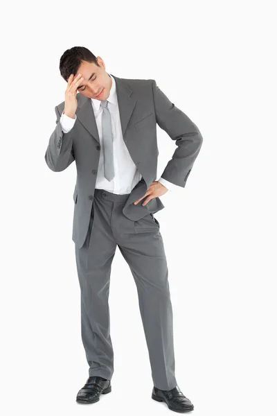 Businessman experiencing a setback — Stock Photo, Image
