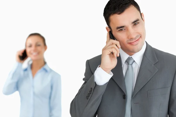 Business partners on the phone — Stock Photo, Image