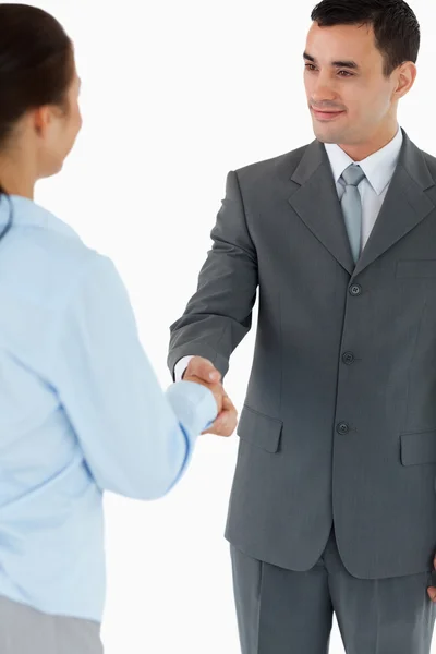 Business partners agreeing on a deal — Stock Photo, Image