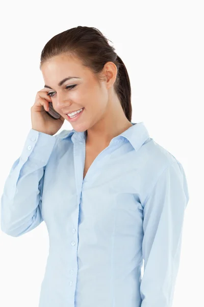 Young businesswoman on the phone — Stock Photo, Image