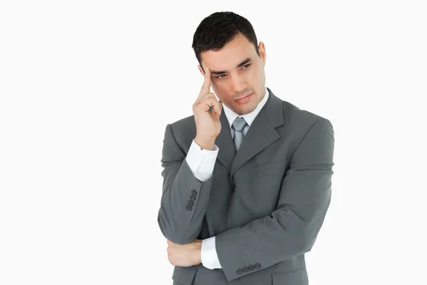 Businessman lost in thoughts — Stock Photo, Image