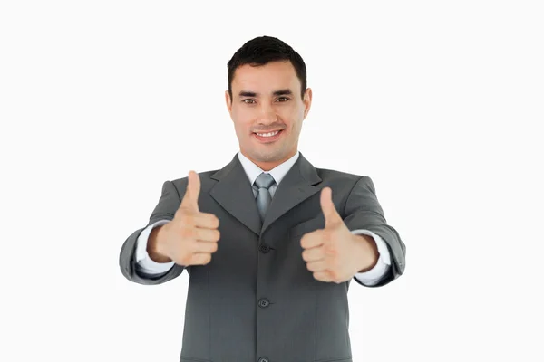 Businessman approving — Stock Photo, Image