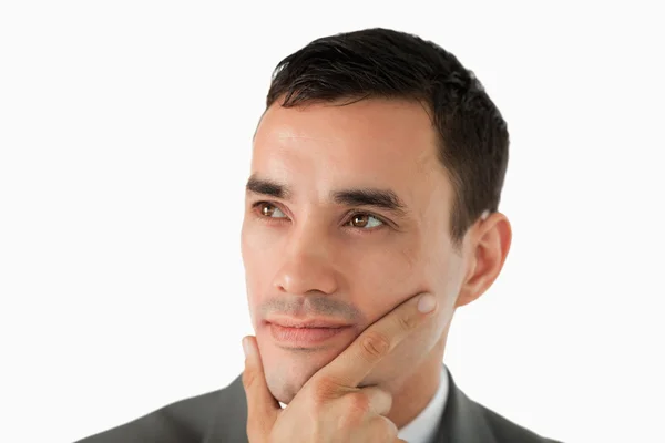 Close up of businessman having a vision — Stock Photo, Image