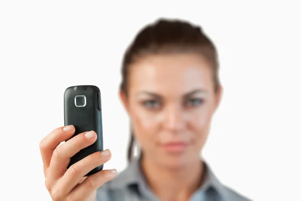 Close up of cellphone being used to take a picture — Stock Photo, Image