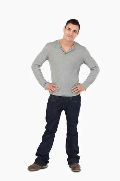 Jovem masculino de pé — Fotografia de Stock