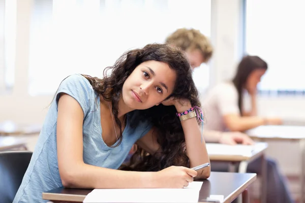 Calm young student posing — Stock Photo, Image