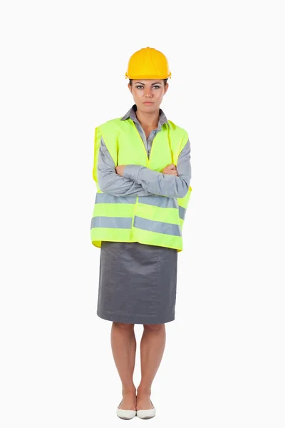 Portrait of a female contractor — Stock Photo, Image