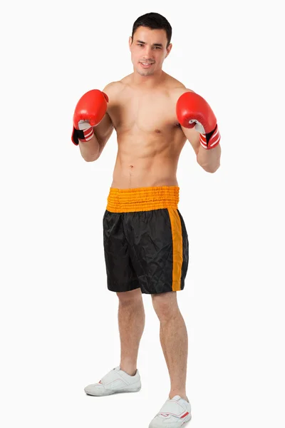 Genç boksör mücadele — Stok fotoğraf