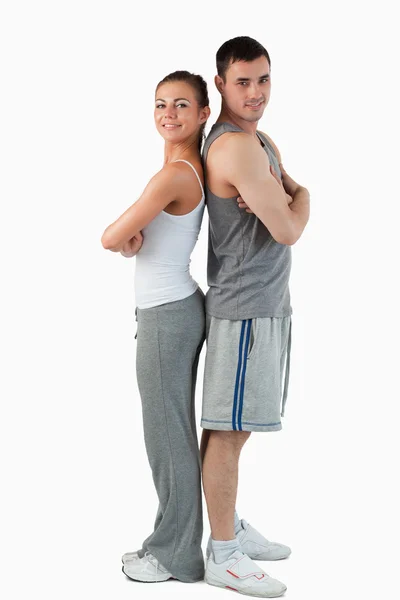 Portrait of a sports couple — Stock Photo, Image