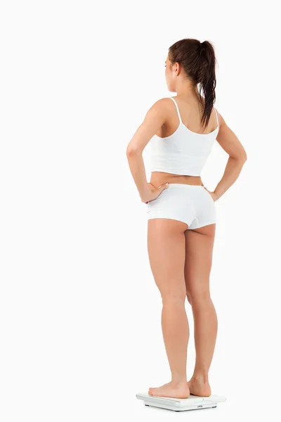 Ritratto della schiena di una donna sana — Foto Stock