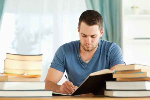Öğrenci ödevini yapıyor — Stok fotoğraf