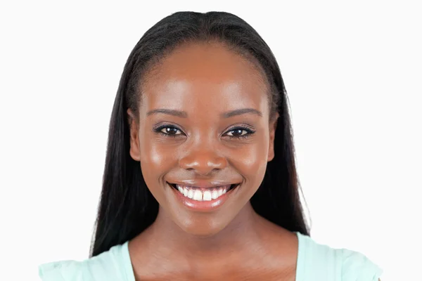 Close up of happy smiling female — Stock Photo, Image