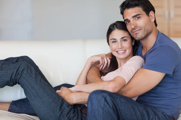 Lovely young couple posing — Stock Photo, Image
