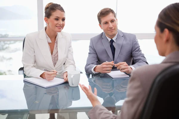 Business in negotiation — Stock Photo, Image