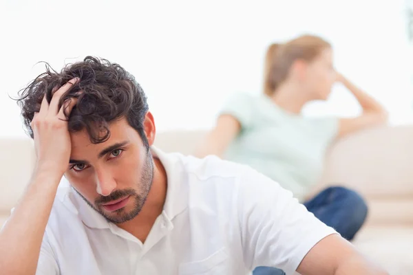 Sad couple mad at each other — Stock Photo, Image
