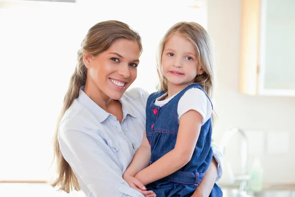 Mother and her daughter posing — Stock Photo, Image