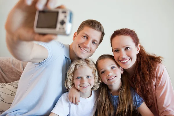 Vader een familie foto — Stockfoto