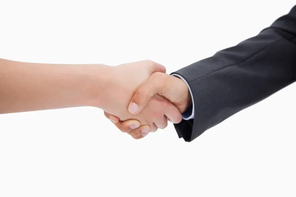 Detailní záběr handshake — Stock fotografie