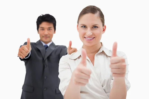 Business with the thumbs up — Stock Photo, Image