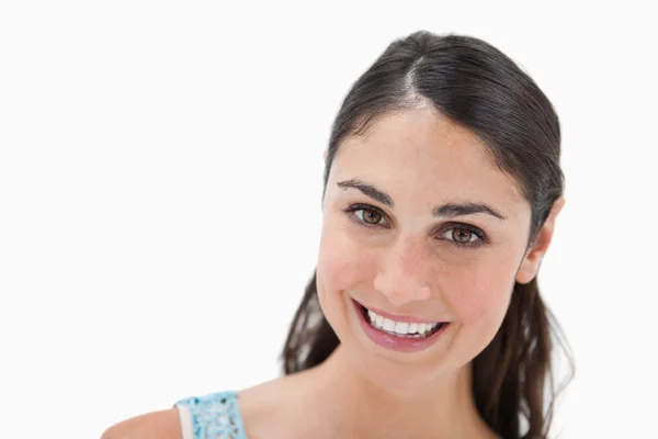 Close up of a smiling woman — Stock Photo, Image