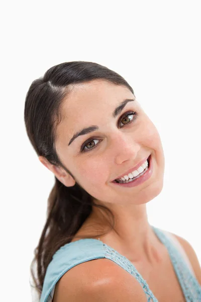 Portrait of a woman looking at the camera — Stock Photo, Image