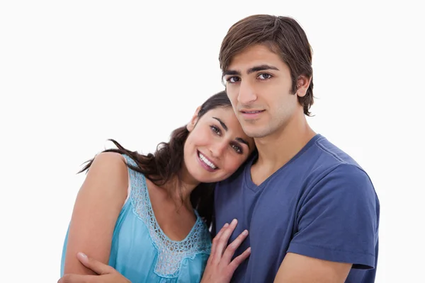 Charming couple embracing each other — Stock Photo, Image