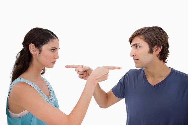 Par arg på varandra — Stockfoto