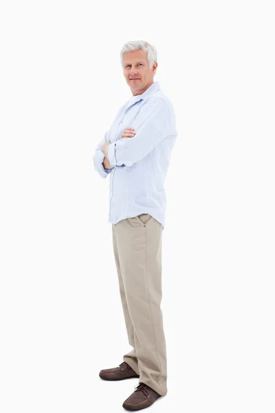 Man with the arms crossed — Stock Photo, Image